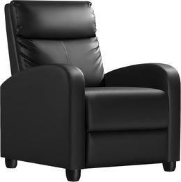 Recliner Chair, Recliner Sofa PU Leather for Adults, Recliners Home Theater Seating with Lumbar Support, Reclining Sofa Chair for Living Room