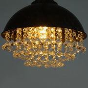 Rustic Industrial Chandelier Crystal Pendant Lighting Ceiling Light Fixture Lamp