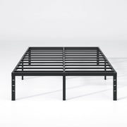 Modern Metal Bed Frame with Headboard and Storage - Queen, King, Twin, Full , Heavy Duty Sturdy Mattress Foundation, Easy Assembly, No Box Spring Needed, Black