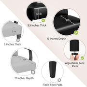 PU Leather Accent Chair, Mid-Century Modern Armchair with Solid Wood Legs, Reading Leisure Chair with High Back for Living Room Bedroom Waiting Room, Brown