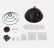 Rustic Industrial Chandelier Crystal Pendant Lighting Ceiling Light Fixture Lamp