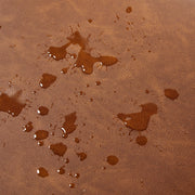 PU Leather Accent Chair, Mid-Century Modern Armchair with Solid Wood Legs, Reading Leisure Chair with High Back for Living Room Bedroom Waiting Room, Brown