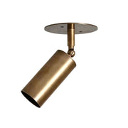 Mid Century Modern 1 Light Brass Sputnik Spot Focus Ceiling Fixture, Antique Brass, Raw Brass Light