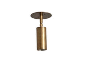 Mid Century Modern 1 Light Brass Sputnik Spot Focus Ceiling Fixture, Antique Brass, Raw Brass Light